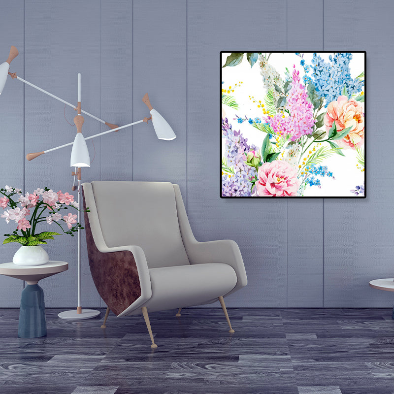 Canvas Textured Wall Art Trendy Illustration Flower Blossom Wall Decor for Girls Bedroom Clearhalo 'Art Gallery' 'Canvas Art' 'Contemporary Art Gallery' 'Modern' Arts' 1899423