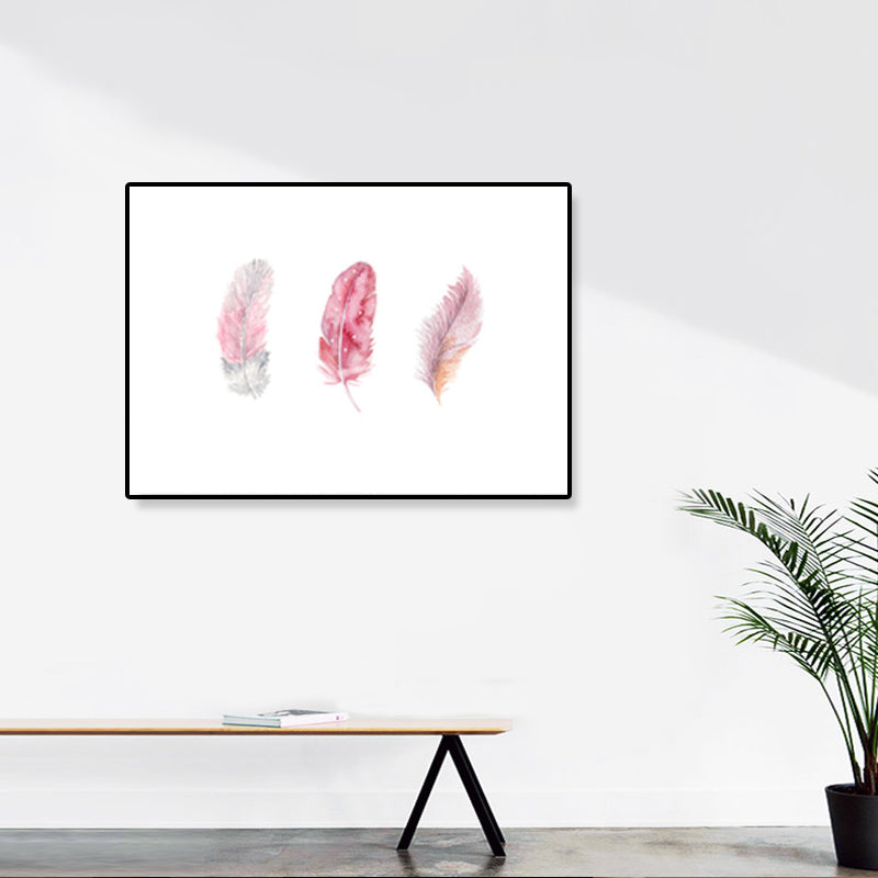 Illustration Still Life Canvas Art Textured Nordic Sitting Room Wall Decor in Soft Color Clearhalo 'Arts' 'Canvas Art' 1899486