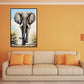 Asian Style Elephant Art Print Canvas Textured Soft Color Wall Decor for Hallway Clearhalo 'Arts' 'Canvas Art' 1899563