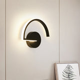Parallel Rod/Twisted/Arched LED Sconce Minimalist Metal Black Wall Mounted Lamp in Warm/White Light for Hotel Clearhalo 'Cast Iron' 'Glass' 'Industrial' 'Modern wall lights' 'Modern' 'Tiffany' 'Traditional wall lights' 'Wall Lamps & Sconces' 'Wall Lights' Lighting' 1899868
