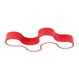 LED Bedroom Flush Mount Lamp Kids Style Blue/Yellow/Green Ceiling Lighting with Earthworm Acrylic Shade Clearhalo 'Ceiling Lights' 'Close To Ceiling Lights' 'Close to ceiling' 'Flush mount' Lighting' 1899964