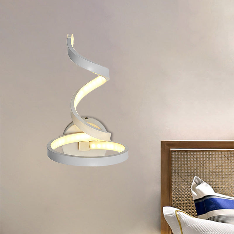 Nordic LED Wall Sconce White Snaking/Musical Note/Entwining Wall Mount Light with Acrylic Shade for Living Room Clearhalo 'Cast Iron' 'Glass' 'Industrial' 'Modern wall lights' 'Modern' 'Tiffany' 'Traditional wall lights' 'Wall Lamps & Sconces' 'Wall Lights' Lighting' 1900005