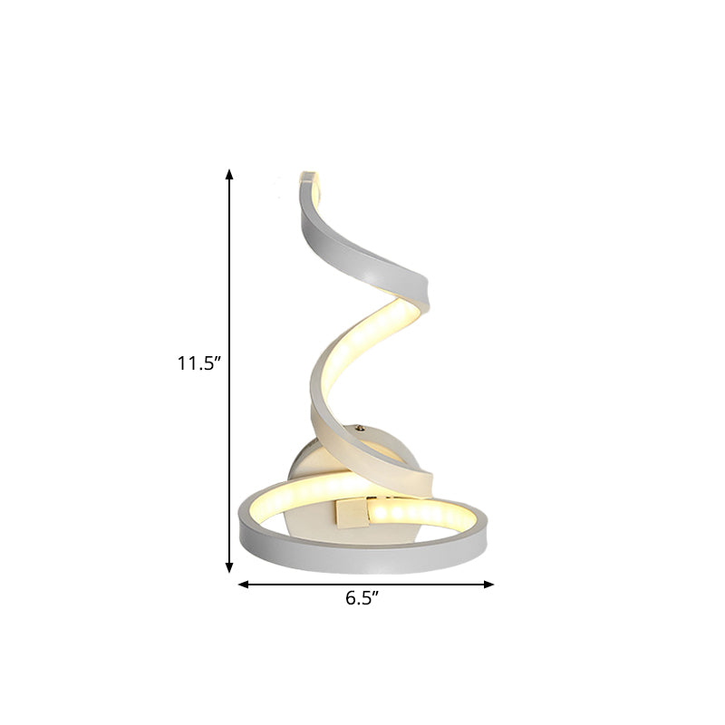 Nordic LED Wall Sconce White Snaking/Musical Note/Entwining Wall Mount Light with Acrylic Shade for Living Room Clearhalo 'Cast Iron' 'Glass' 'Industrial' 'Modern wall lights' 'Modern' 'Tiffany' 'Traditional wall lights' 'Wall Lamps & Sconces' 'Wall Lights' Lighting' 1900007