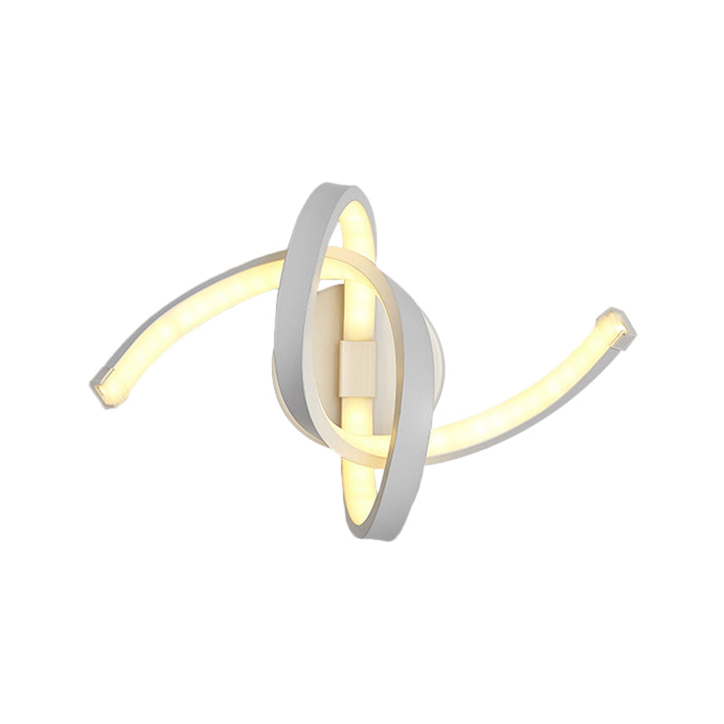 Nordic LED Wall Sconce White Snaking/Musical Note/Entwining Wall Mount Light with Acrylic Shade for Living Room Clearhalo 'Cast Iron' 'Glass' 'Industrial' 'Modern wall lights' 'Modern' 'Tiffany' 'Traditional wall lights' 'Wall Lamps & Sconces' 'Wall Lights' Lighting' 1900016