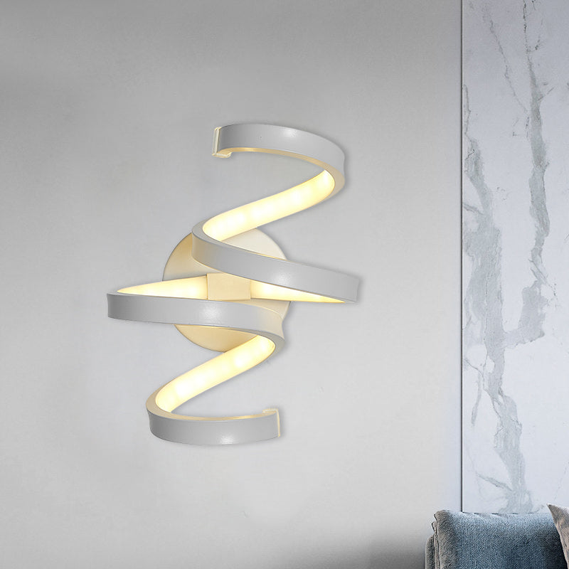Nordic LED Wall Sconce White Snaking/Musical Note/Entwining Wall Mount Light with Acrylic Shade for Living Room Clearhalo 'Cast Iron' 'Glass' 'Industrial' 'Modern wall lights' 'Modern' 'Tiffany' 'Traditional wall lights' 'Wall Lamps & Sconces' 'Wall Lights' Lighting' 1900019