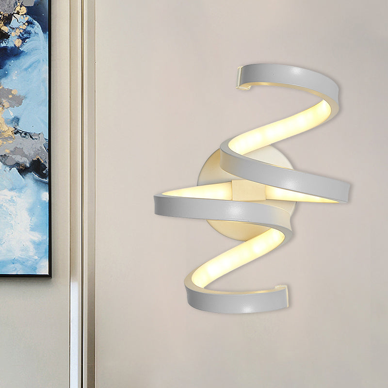 Nordic LED Wall Sconce White Snaking/Musical Note/Entwining Wall Mount Light with Acrylic Shade for Living Room Clearhalo 'Cast Iron' 'Glass' 'Industrial' 'Modern wall lights' 'Modern' 'Tiffany' 'Traditional wall lights' 'Wall Lamps & Sconces' 'Wall Lights' Lighting' 1900020