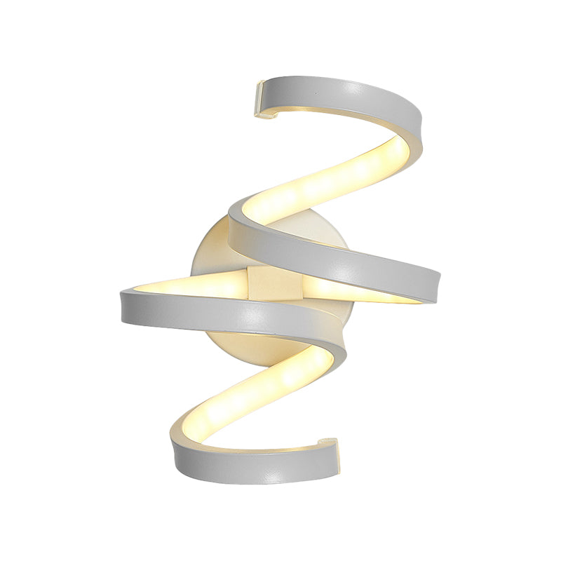 Nordic LED Wall Sconce White Snaking/Musical Note/Entwining Wall Mount Light with Acrylic Shade for Living Room Clearhalo 'Cast Iron' 'Glass' 'Industrial' 'Modern wall lights' 'Modern' 'Tiffany' 'Traditional wall lights' 'Wall Lamps & Sconces' 'Wall Lights' Lighting' 1900021