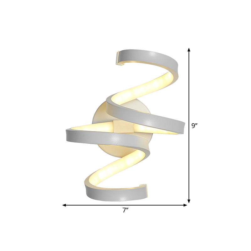 Nordic LED Wall Sconce White Snaking/Musical Note/Entwining Wall Mount Light with Acrylic Shade for Living Room Clearhalo 'Cast Iron' 'Glass' 'Industrial' 'Modern wall lights' 'Modern' 'Tiffany' 'Traditional wall lights' 'Wall Lamps & Sconces' 'Wall Lights' Lighting' 1900022