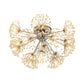 Firework Dinning Room Ceiling Mounted Light Simple Clear Crystal Bead 9/15-Bulb Chrome Flush Mount Lighting Clearhalo 'Ceiling Lights' 'Close To Ceiling Lights' 'Close to ceiling' 'Semi-flushmount' Lighting' 1900179