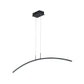 Black/White Arch Island Lamp Simplicity Iron LED Pendant Lighting Fixture in Warm/White Light over Dining Table Clearhalo 'Ceiling Lights' 'Island Lights' Lighting' 1900513