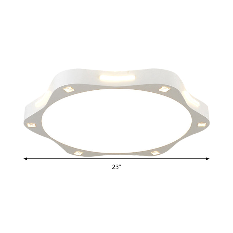 Child Bedroom Sun Shaped Ceiling Mount Light Acrylic Contemporary White LED Ceiling Lamp Clearhalo 'Ceiling Lights' 'Close To Ceiling Lights' 'Close to ceiling' 'Flush mount' Lighting' 190066