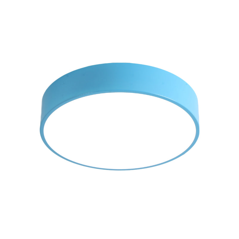 Corridor Dining Table Circle Ceiling Lamp Acrylic Modern Candy Colored Flushmount Light Clearhalo 'Ceiling Lights' 'Close To Ceiling Lights' 'Close to ceiling' 'Flush mount' Lighting' 190252