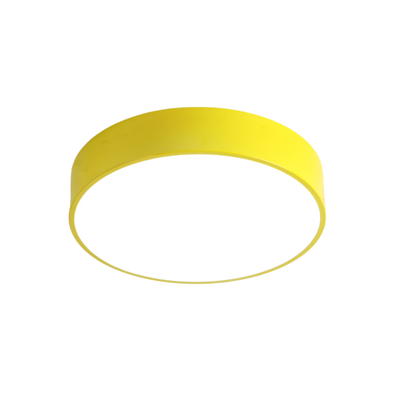 Corridor Dining Table Circle Ceiling Lamp Acrylic Modern Candy Colored Flushmount Light Clearhalo 'Ceiling Lights' 'Close To Ceiling Lights' 'Close to ceiling' 'Flush mount' Lighting' 190255