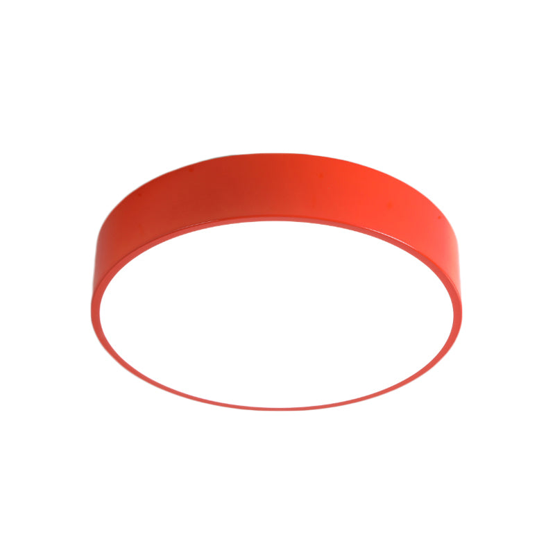 Corridor Dining Table Circle Ceiling Lamp Acrylic Modern Candy Colored Flushmount Light Clearhalo 'Ceiling Lights' 'Close To Ceiling Lights' 'Close to ceiling' 'Flush mount' Lighting' 190261