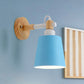 Nursing Room Bucket Wall Sconce Metal 1 Head Nordic Style Long Life Wall Lamp Blue Clearhalo 'Wall Lamps & Sconces' 'Wall Lights' Lighting' 1903071