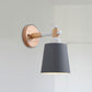 Nursing Room Bucket Wall Sconce Metal 1 Head Nordic Style Long Life Wall Lamp Grey Clearhalo 'Wall Lamps & Sconces' 'Wall Lights' Lighting' 1903075