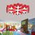 Nursery School LED Flush Light Macaron Red/Yellow/Green Ceiling Mount Fixture with Snowflake Acrylic Shade Red Clearhalo 'Ceiling Lights' 'Close To Ceiling Lights' 'Close to ceiling' 'Flush mount' Lighting' 1903960