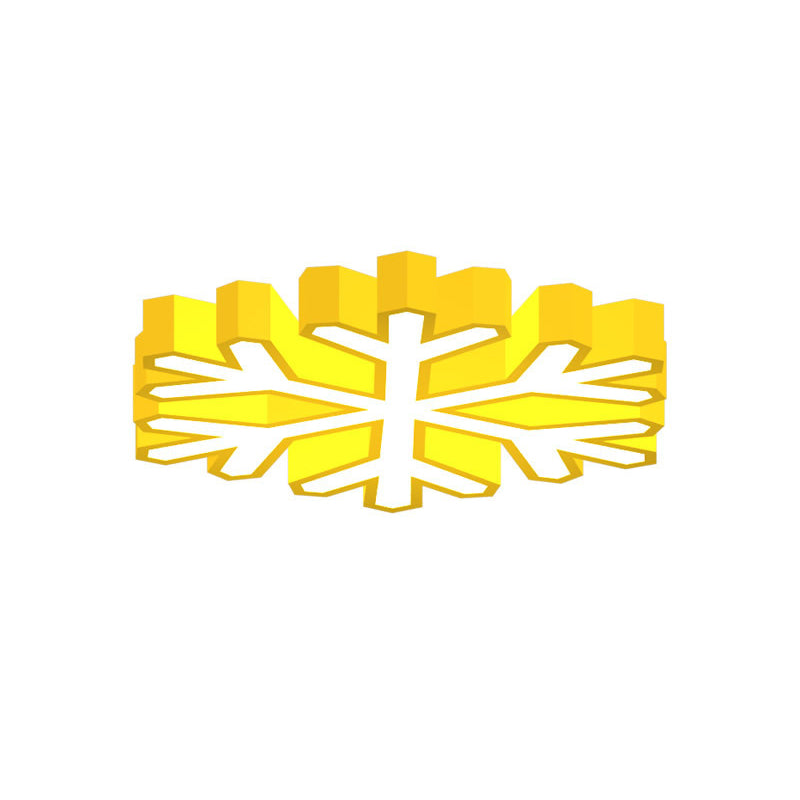 Nursery School LED Flush Light Macaron Red/Yellow/Green Ceiling Mount Fixture with Snowflake Acrylic Shade Clearhalo 'Ceiling Lights' 'Close To Ceiling Lights' 'Close to ceiling' 'Flush mount' Lighting' 1903967