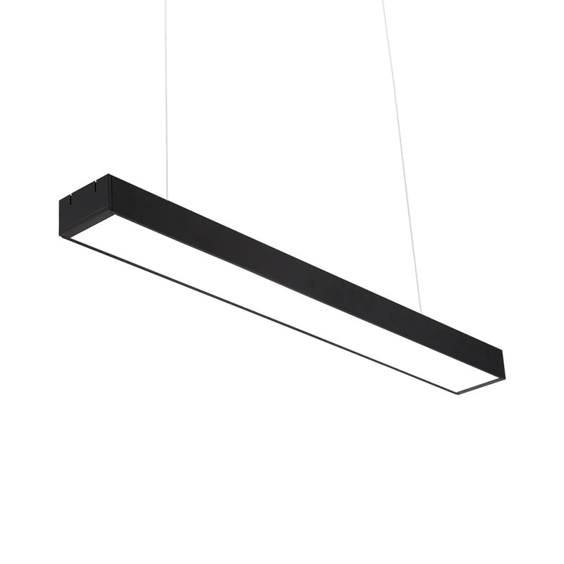 Rectangular Led Office Ceiling Modern Rectangular Ceiling Lighting Acrylic Office LED Flush Mount in ...