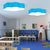 Cloud Shape Flush Ceiling Light Cartoon Acrylic LED Ceiling Lamp for Kindergarten Blue 19.5" Clearhalo 'Ceiling Lights' 'Close To Ceiling Lights' 'Close to ceiling' 'Flush mount' Lighting' 190529