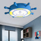 Anchor Kid Bedroom Ceiling Fixture Acrylic Seaside Flush Mount Ceiling Light in Blue Clearhalo 'Ceiling Lights' 'Close To Ceiling Lights' 'Close to ceiling' 'Flush mount' Lighting' 190721
