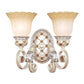 French Country Blossom Wall Sconce 1/2-Light Opaline Glass Wall Lighting Idea with Swirl Arm in Gold Clearhalo 'Modern wall lights' 'Modern' 'Wall Lamps & Sconces' 'Wall Lights' Lighting' 1907378