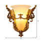 Opal Glass Gold Wall Sconce Elongated Bell 1-Bulb Cottage Wall Mounted Lighting for Living Room Clearhalo 'Wall Lamps & Sconces' 'Wall Lights' Lighting' 1907456