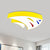 Acrylic Tropical Fish Flush Mount Light Children Style Red/Yellow/Blue LED Close to Ceiling Lamp Yellow Clearhalo 'Ceiling Lights' 'Close To Ceiling Lights' 'Close to ceiling' 'Flush mount' Lighting' 1907896