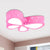 Pink/Blue/Orange Butterfly Ceiling Fixture Kids LED Acrylic Flush Mount Recessed Lighting, Warm/White Light Pink Clearhalo 'Ceiling Lights' 'Close To Ceiling Lights' 'Close to ceiling' 'Flush mount' Lighting' 1907920