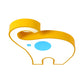 Elephant Kindergarten Flush Mount Lamp Acrylic LED Children Flush Ceiling Light Fixture in Pink/Yellow Clearhalo 'Ceiling Lights' 'Close To Ceiling Lights' 'Close to ceiling' 'Flush mount' Lighting' 1908058