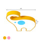 Elephant Kindergarten Flush Mount Lamp Acrylic LED Children Flush Ceiling Light Fixture in Pink/Yellow Clearhalo 'Ceiling Lights' 'Close To Ceiling Lights' 'Close to ceiling' 'Flush mount' Lighting' 1908059