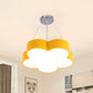 Kids LED Pendant Light Kit Yellow/Blue/Green Flower Chandelier Lamp Fixture with Acrylic Shade Clearhalo 'Ceiling Lights' 'Chandeliers' Lighting' options 1908356