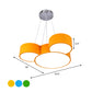 Mouse Head Hanging Chandelier Cartoon Acrylic Sleeping Room LED Suspension Pendant in Yellow/Green/Blue Clearhalo 'Ceiling Lights' 'Chandeliers' Lighting' options 1908395