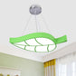 Acrylic Leave Hanging Chandelier Modern Style LED Pendant Light Kit in Blue/Yellow/Green for Dining Room Green Clearhalo 'Ceiling Lights' 'Chandeliers' Lighting' options 1908524_63070ba7-e457-4fcf-8c9d-42acea1b945b