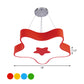 Starfish Down Lighting Pendant Nordic Acrylic LED Indoor Chandelier Lamp Fixture in Red/Blue/Yellow Clearhalo 'Ceiling Lights' 'Chandeliers' Lighting' options 1908531
