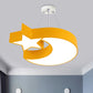 Moon and Star Acrylic Drop Pendant Minimalism Green/Blue/Yellow LED Chandelier Light for Corridor Clearhalo 'Ceiling Lights' 'Chandeliers' Lighting' options 1908565