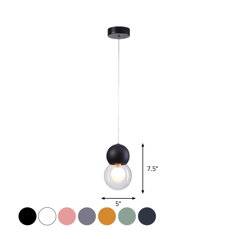 Gourd Shaped Kids Bedside Pendulum Light Milky Glass 1 Head Macaron Ceiling Pendant in Pink/Yellow/Blue Clearhalo 'Ceiling Lights' 'Glass shade' 'Glass' 'Island Lights' 'Pendant Lights' 'Pendants' Lighting' 1910357