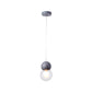 Gourd Shaped Kids Bedside Pendulum Light Milky Glass 1 Head Macaron Ceiling Pendant in Pink/Yellow/Blue Grey Clearhalo 'Ceiling Lights' 'Glass shade' 'Glass' 'Island Lights' 'Pendant Lights' 'Pendants' Lighting' 1910366