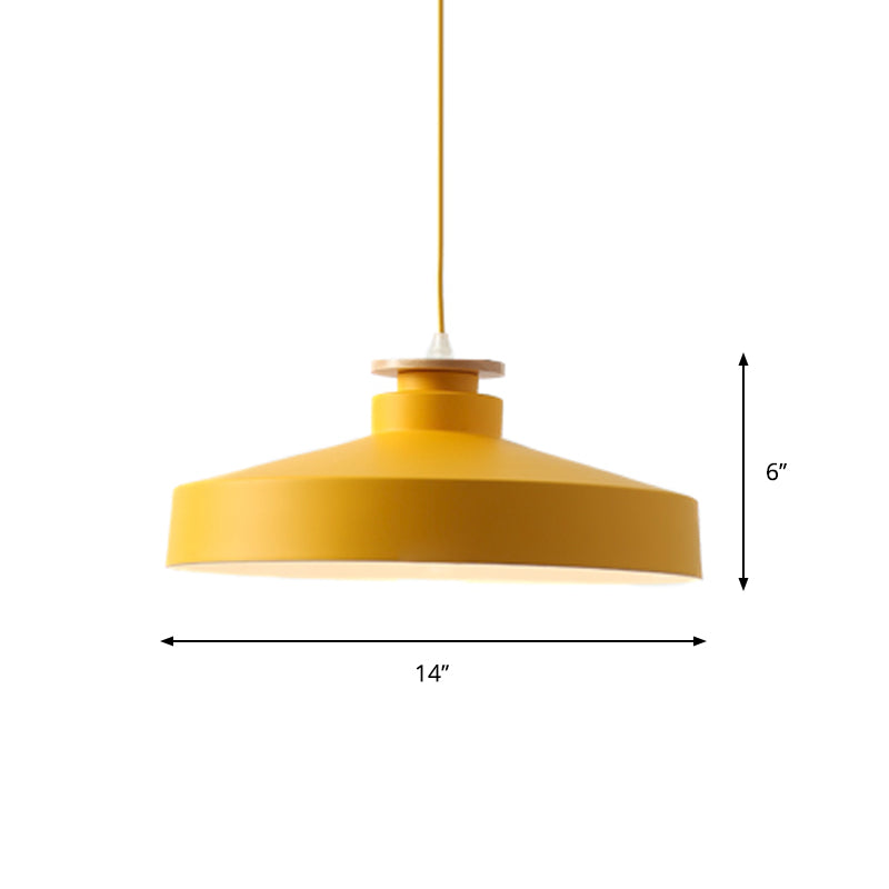 Onion/Bowl/Tapered Bedroom Hanging Pendant Aluminum 1-Light Macaron Style Ceiling Suspension Lamp in Pink/Yellow/Blue Clearhalo 'Ceiling Lights' 'Pendant Lights' 'Pendants' Lighting' 1910413