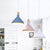 Flask Shaped Pendant Light Macaron Aluminum Single Kitchen Dinette Drop Lamp in Gold/Blue/Pink and Wood White Clearhalo 'Ceiling Lights' 'Pendant Lights' 'Pendants' Lighting' 1910428_c417dde8-f9d3-4ef6-bd81-34b2bd99f97a