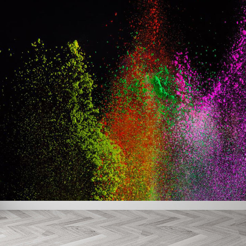 Colorful Flying Particles Wallpaper Mural Abstract Modern Waterproof Wall Decor for Room Clearhalo 'Wall Decor' 'Wall Mural' 1910575