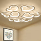 Acrylic Loving-Heart LED Ceiling Mount Light Contemporary Ceiling Lamp in White for Game Room 12 White Clearhalo 'Ceiling Lights' 'Close To Ceiling Lights' 'Close to ceiling' 'Semi-flushmount' Lighting' 191079