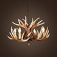Resin Brown Chandelier Antler Fade-Look 4/6/9 Heads Rustic Suspension Pendant Light Clearhalo 'Ceiling Lights' 'Chandeliers' Lighting' options 1911054