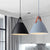 Metal Truncated Cone Drop Pendant Nordic 1-Light Black/Grey/White Suspension Lighting with Leather Strap, 10.5"/14" W Black Clearhalo 'Ceiling Lights' 'Pendant Lights' 'Pendants' Lighting' 1911306_e9a88307-4dfb-4718-bbe4-735bd1d9c892