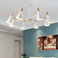 Simple Style Conical Shade Hanging Ceiling Lamp 8 Bulbs Metal Hanging Chandelier for Living Room Clearhalo 'Ceiling Lights' 'Chandeliers' Lighting' options 191150