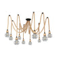 Spherical Cage Bistro Swag Lamp Rural Natural Rope 6/10 Lights Brown Pendant Lighting Fixture Clearhalo 'Art Deco Pendants' 'Cast Iron' 'Ceiling Lights' 'Ceramic' 'Crystal' 'Industrial Pendants' 'Industrial' 'Metal' 'Middle Century Pendants' 'Pendant Lights' 'Pendants' 'Tiffany' Lighting' 1911823