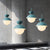 Hourglass Hanging Light Fixture Macaron Opal Glass 1 Bulb Blue/Pink/Grey Pendant Lighting for Restaurant Blue Clearhalo 'Ceiling Lights' 'Pendant Lights' 'Pendants' Lighting' 1911940_d012ff32-be92-4ee0-9a8e-eb4b29616cac