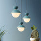 Hourglass Hanging Light Fixture Macaron Opal Glass 1 Bulb Blue/Pink/Grey Pendant Lighting for Restaurant Clearhalo 'Ceiling Lights' 'Pendant Lights' 'Pendants' Lighting' 1911941