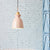 Macaron 1-Light Pendant Lamp Pink/White/Black Cone/Bowl/Bell Hanging Ceiling Light with Iron Shade and Wood Cork Pink Clearhalo 'Ceiling Lights' 'Pendant Lights' 'Pendants' Lighting' 1912022_6ca5acb8-5a0a-4fbf-af6c-8763544832a5