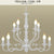 2-Tier Candle Living Room Chandelier Lighting Traditionary Metal 10/12/16 Heads White Hanging Pendant Lamp 10 White Clearhalo 'Ceiling Lights' 'Chandeliers' Lighting' options 1913406_cdb14afa-4815-4238-8d0b-f2a3de300675